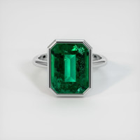 4.71 Ct. Emerald   Ring, Platinum 950 1