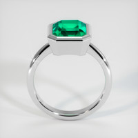 3.12 Ct. Emerald Ring, Platinum 950 3