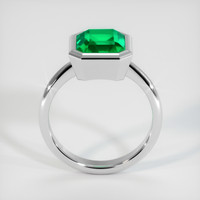 2.96 Ct. Emerald Ring, Platinum 950 3