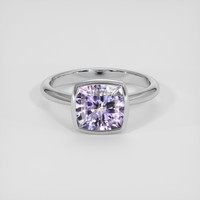 3.48 Ct. Violet Tanzanite Ring, Platinum 950 1