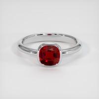 1.31 Ct. Ruby Ring, Platinum 950 1