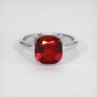 4.01 Ct. Ruby Ring, Platinum 950 1