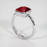 4.01 Ct. Ruby Ring, Platinum 950 2