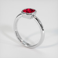 1.12 Ct. Ruby Ring, Platinum 950 2