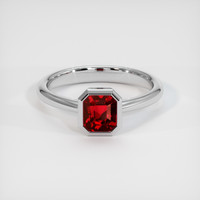 1.65 Ct. Ruby Ring, Platinum 950 1