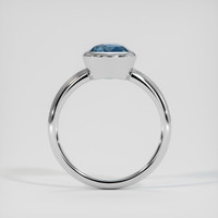 5.58 Ct. Greenish Blue Sapphire Ring, Platinum 950 3
