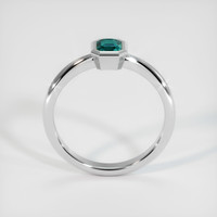 0.74 Ct. Greenish Blue Sapphire Ring, Platinum 950 3