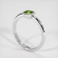 0.42 Ct. Green Sapphire Ring, Platinum 950 2