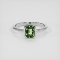 2.19 Ct. Green Sapphire Ring, Platinum 950 1