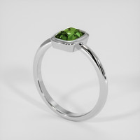 2.19 Ct. Green Sapphire Ring, Platinum 950 2