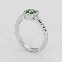 1.34 Ct. Green Sapphire Ring, Platinum 950 2
