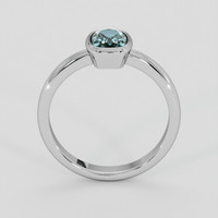 1.16 Ct. Greenish Blue Sapphire Ring, Platinum 950 3