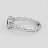 1.16 Ct. Greenish Blue Sapphire Ring, Platinum 950 4