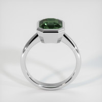 3.66 Ct. Green Sapphire Ring, Platinum 950 3