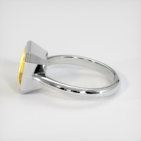 4.06 Ct. Yellow Sapphire Ring, Platinum 950 4