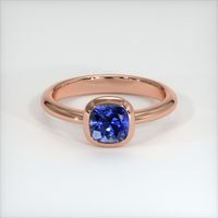 0.69 Ct. Sapphire Ring, 14K Rose Gold 1