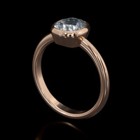 1.18 Ct. Gemstone Ring, 14K Rose Gold 2