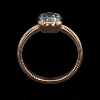 1.18 Ct. Gemstone Ring, 14K Rose Gold 3