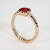 1.31 Ct. Ruby Ring, 14K Rose Gold 2