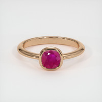 1.22 Ct. Ruby Ring, 14K Rose Gold 1