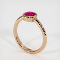 1.22 Ct. Ruby Ring, 14K Rose Gold 2