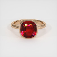 4.01 Ct. Ruby Ring, 14K Rose Gold 1