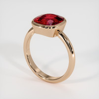 4.01 Ct. Ruby Ring, 14K Rose Gold 2