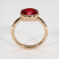 4.01 Ct. Ruby Ring, 14K Rose Gold 3