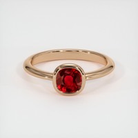 1.20 Ct. Ruby Ring, 14K Rose Gold 1