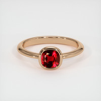 1.12 Ct. Ruby Ring, 14K Rose Gold 1