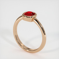 1.42 Ct. Ruby Ring, 14K Rose Gold 2