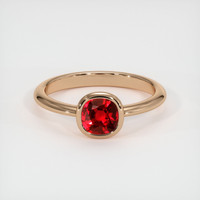 1.10 Ct. Ruby Ring, 14K Rose Gold 1