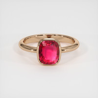 2.02 Ct. Ruby Ring, 14K Rose Gold 1