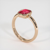 2.02 Ct. Ruby Ring, 14K Rose Gold 2