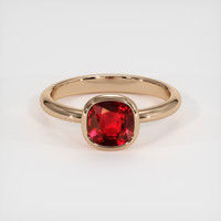 1.49 Ct. Ruby Ring, 14K Rose Gold 1