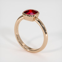 1.49 Ct. Ruby Ring, 14K Rose Gold 2