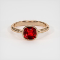 1.50 Ct. Ruby Ring, 14K Rose Gold 1