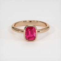 1.70 Ct. Ruby Ring, 14K Rose Gold 1