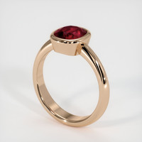 2.12 Ct. Ruby  Ring - 14K Rose Gold