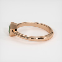 0.61 Ct. Green Sapphire Ring, 14K Rose Gold 4