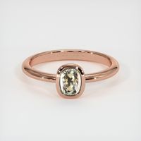 0.60 Ct. Sapphire Ring, 14K Rose Gold 1