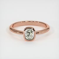 0.60 Ct. Sapphire Ring, 14K Rose Gold 1