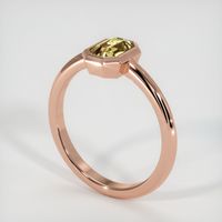 0.90 Ct. Peach Sapphire Ring, 14K Rose Gold 2