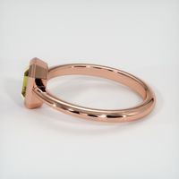 0.90 Ct. Peach Sapphire Ring, 14K Rose Gold 4