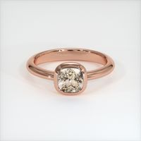 0.74 Ct. Sapphire Ring, 14K Rose Gold 1