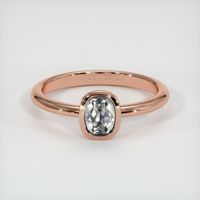 0.77 Ct. Sapphire Ring, 14K Rose Gold 1