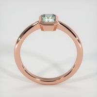 0.76 Ct. Bluish Green Sapphire Ring, 14K Rose Gold 3