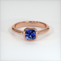 0.69 Ct. Sapphire Ring, 18K Rose Gold 1