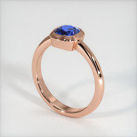 0.69 Ct. Sapphire Ring, 18K Rose Gold 2