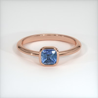 0.71 Ct. Sapphire Ring, 18K Rose Gold 1